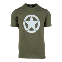 T-Shirt, Grön - White star