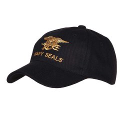 Baseballkeps, Svart- Navy Seals