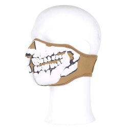 Khaki neoprene mask - Skull