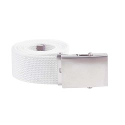 Fabric belt - White