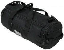 Rund axelväska, Svart - 12 liter