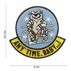 Textile badge - Anytime, baby..!