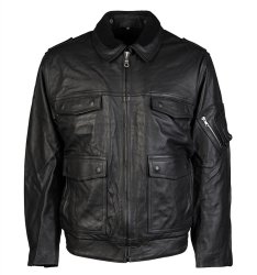 tysk polis läderjacka