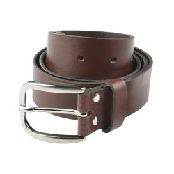 Läderbälte - Brunt