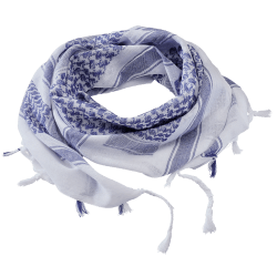 Shemagh blå vit