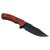 Hunting knife with leather sheath