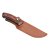 Hunting knife with leather sheath