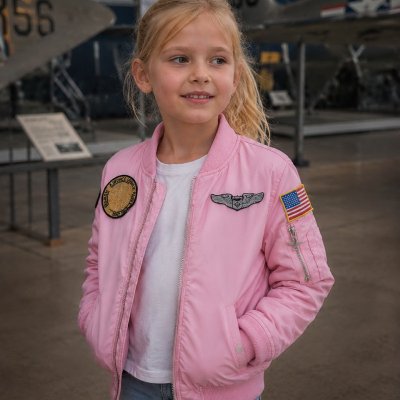 Zoom bild av Rosa barn bomberjacka - MA1