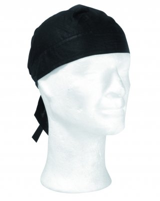 Zoom bild av headwrap svart