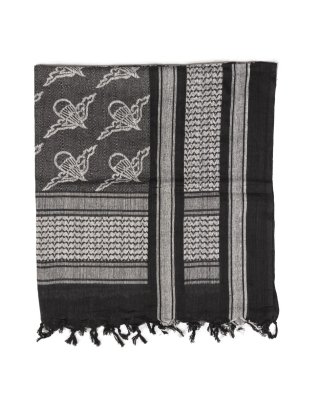 Zoom bild av Shemagh - Svart/Vit "Paratrooper"