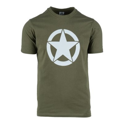 Zoom bild av T-Shirt, Grön - White star