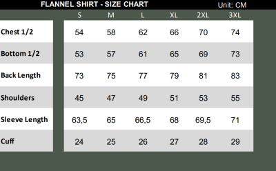 Zoom bild av Orange/svart flanellskjorta