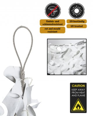 Zoom bild av Camouflagenät vitt stort