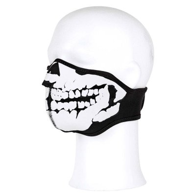 Zoom bild av Svart neoprene mask - Skull