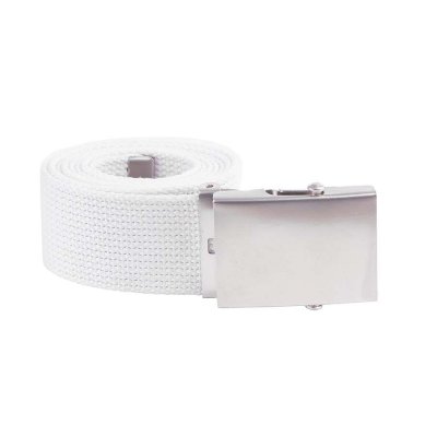 Zoom image of Fabric belt - White