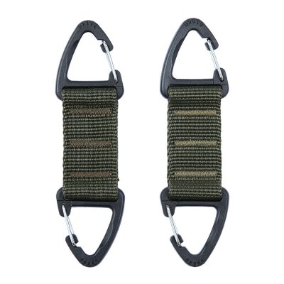 Zoom bild av Dubbel karbinhake, Grön - 2-pack
