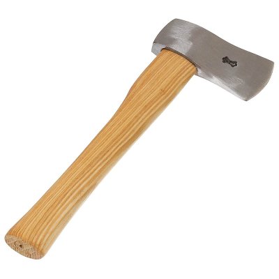 Zoom bild av Liten yxa med trähandtag
