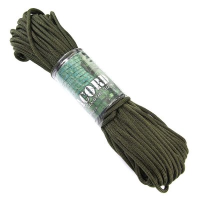 Zoom bild av Nylonrep / Paracord rep, Grön - 30 meter