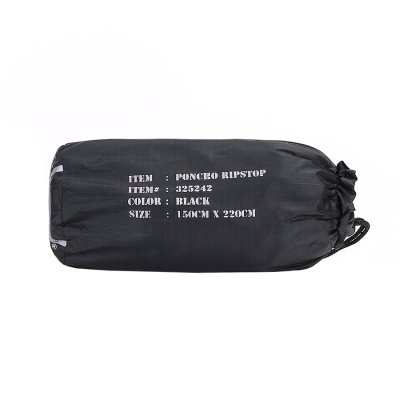 Zoomaa kuva kohteesta Poncho, ripstop - Musta