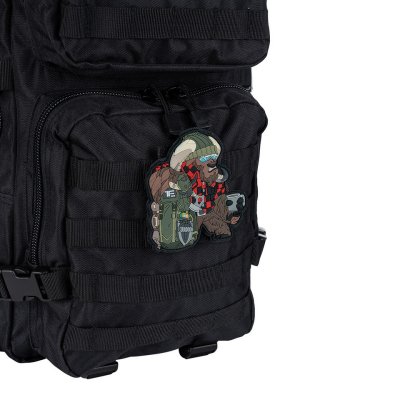 Zoom bild av MOLLE patchadapter med kardborre, Liten - Grön