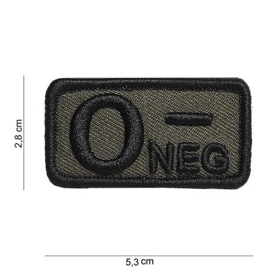 Zoom image of Velcro patch - O-negative green