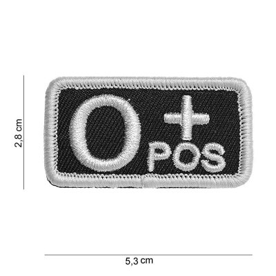 Zoom image of Velcro patch - O+positive black