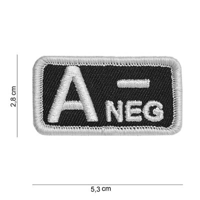 Zoom image of Velcro patch - A-negative black