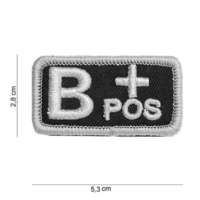 Zoom image of Velcro patch - B+positive black