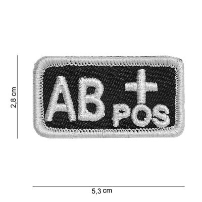 Zoom image of Velcro patch - AB+positive black