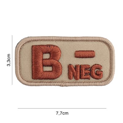 Zoom image of Velcro patch - B-negative coyote