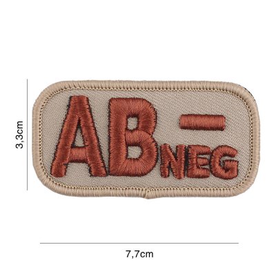 Zoom image of Velcro patch - AB-negative coyote