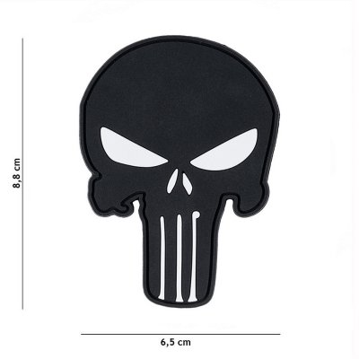 Zoom bild av Kardborrepatch - Punisher black
