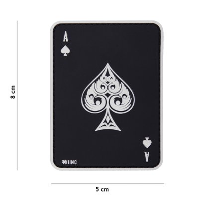 Zoom bild av Kardborrepatch - Ace of spades black