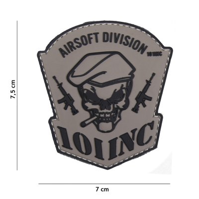 Zoom image of Velcro patch - Airsoft Division 101 INC grey