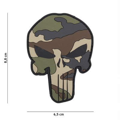 Zoom image of Velcro patch - Punisher French camo