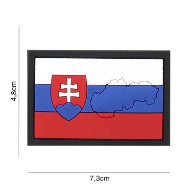 Zoom image of Velcro patch - Slovakia with contour