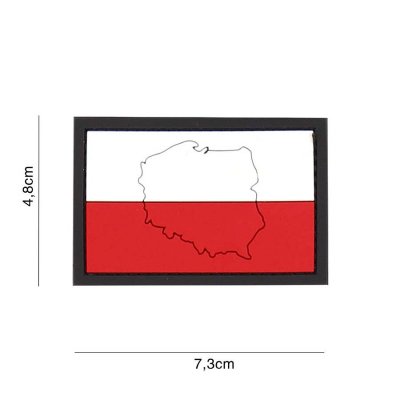 Zoom image of Velcro patch - Poland with contour