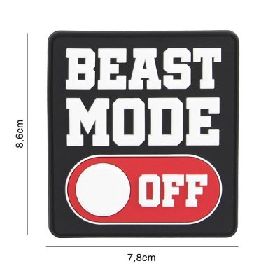 Zoom image of Velcro patch - Beast mode off
