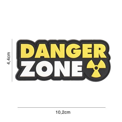 Zoom bild av Kardborrepatch - Danger Zone yellow