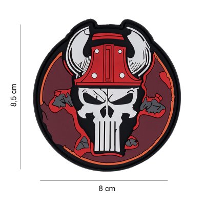 Zoom image of Velcro patch - Punish skull bull