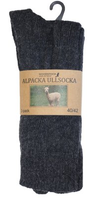 Zoom bild av Alpacka ullsocka, 2 pack
