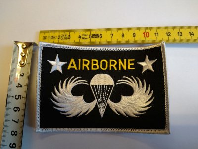 Tygmärke Airborne