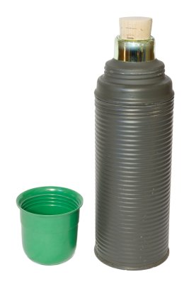 Zoomaa kuva kohteesta Klassinen lasinen termospullo, käytetty