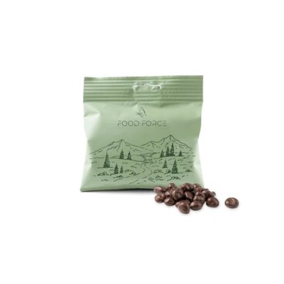 Zoom bild av Russin i mörk choklad